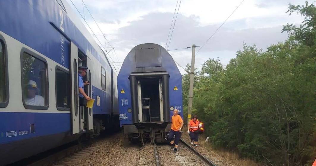 Imagine pentru articolul: Mai multe vagoane ale unui tren cu 250 de călători au deraiat aproape de Drăgănești de Vede