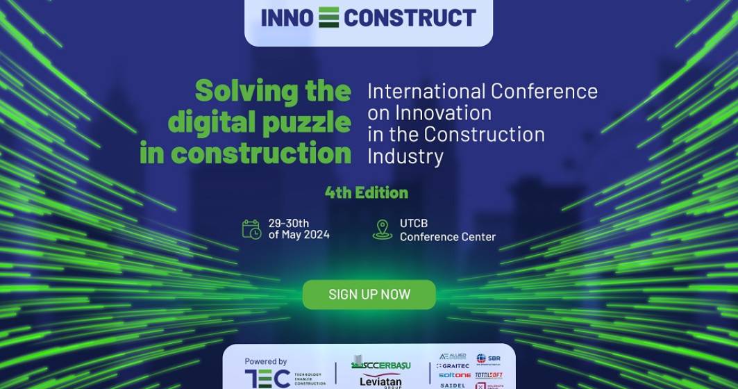 Imagine pentru articolul: Cea mai importantă conferință din România despre digitalizare și inovare în sectorul de construcții – INNOCONSTRUCT 2024 – 29-30 mai la noul centru de conferințe de la UTCB