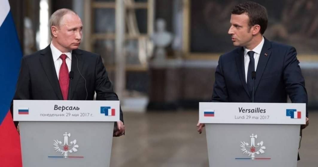 Imagine pentru articolul: Putin i-a spus lui Macron că Occidentul trebuie să nu mai trimită arme Ucrainei