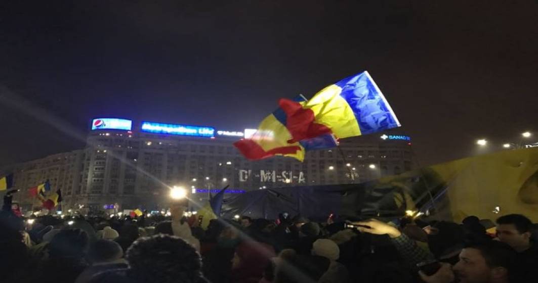 Imagine pentru articolul: Protest in Bucuresti, dupa ce PSD a anuntat schimbari majore in programul de guvernare