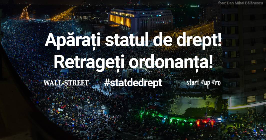 Imagine pentru articolul: Campanie Wall-Street.ro si start-up.ro: Aparati statul de drept! Retrageti ordonanta!