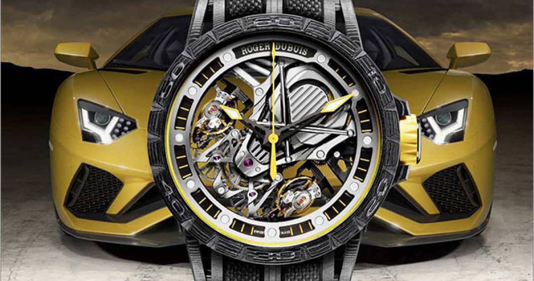 Imagine pentru articolul: Ceasul in editie limitata Roger Dubuis Excalibur Aventador S a ajuns in Romania. Costa 210.000 euro