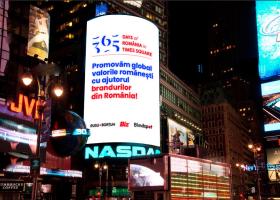Imagine: Brandurile și valorile românești vor invada Times Square timp de 365 de zile...