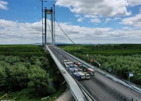 Imagine: Podul peste Dunăre între Brăila și Tulcea, deschis pe 6 iulie. Planul e însă...