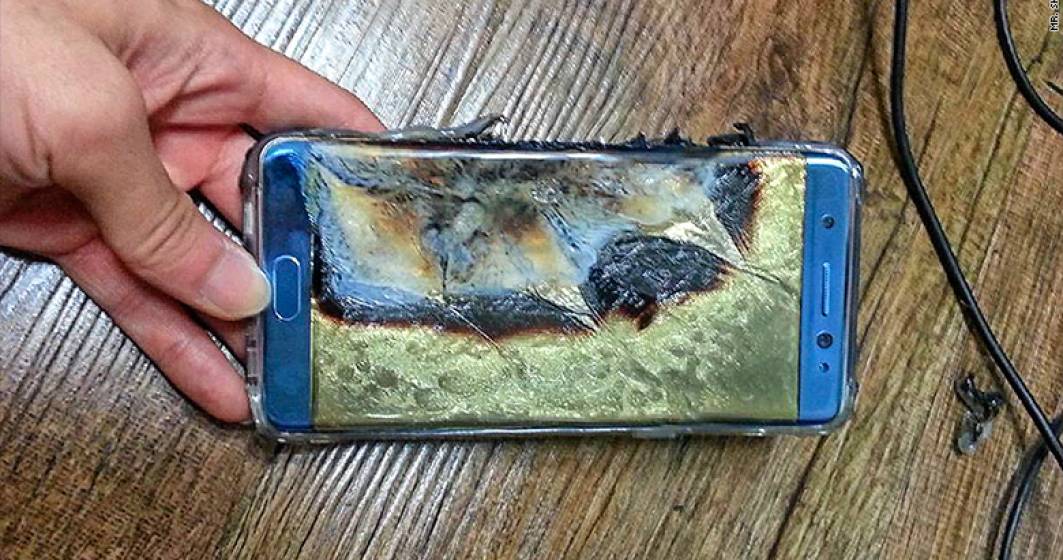 Imagine pentru articolul: Galaxy Note 7, suspectat ca ar fi pornit mai multe incendii