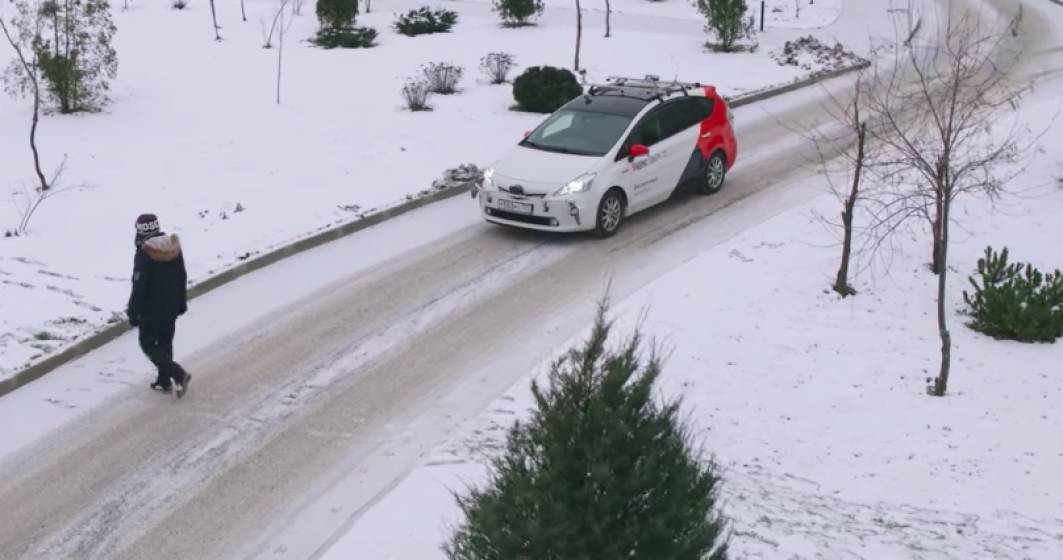 Imagine pentru articolul: O companie din Rusia a realizat primele teste pe zapada cu taxiuri autonome