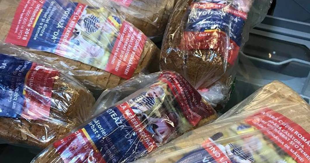 Imagine pentru articolul: Ce companie vinde "paine cu propaganda la referendum"