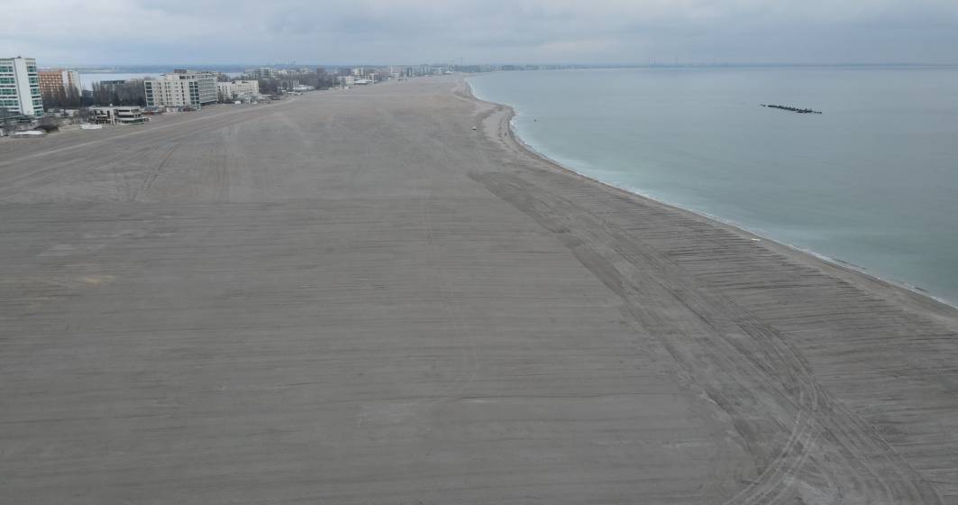 Imagine pentru articolul: Cum arată plaja din Mamaia după lucrările de lărgire