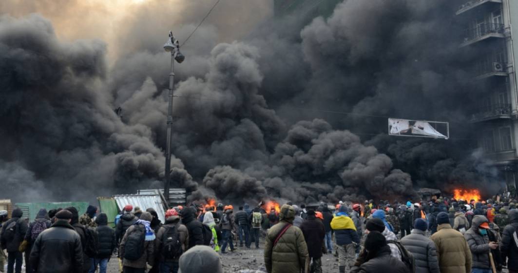Imagine pentru articolul: Confruntari intre politie si manifestanti Kiev: Cel putin 10 raniti si 50 de arestari
