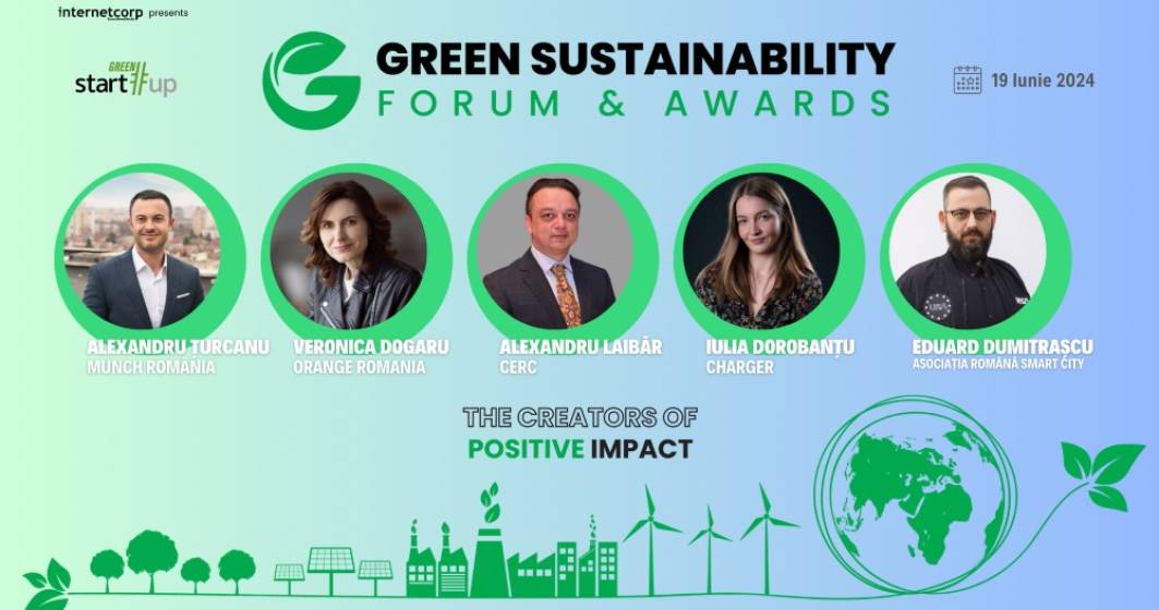 Imagine pentru articolul: Green Start-Up Sustainability Forum & Awards – evenimentul creatorilor unui viitor durabil are loc pe 19 iunie. Primii speakeri confirmați