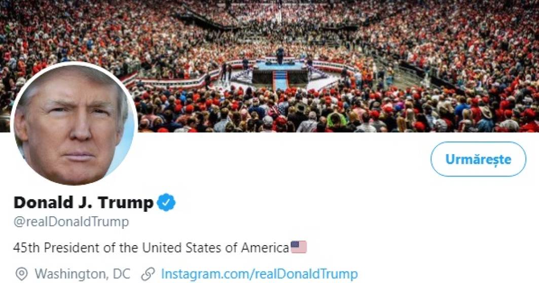Imagine pentru articolul: Twitter nu exclude suspendarea contului lui Donald Trump