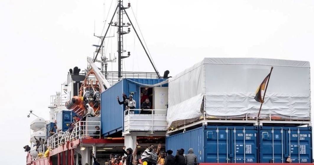 Imagine pentru articolul: Italia a autorizat o navă umanitară cu aproximativ 800 de migranţi la bord