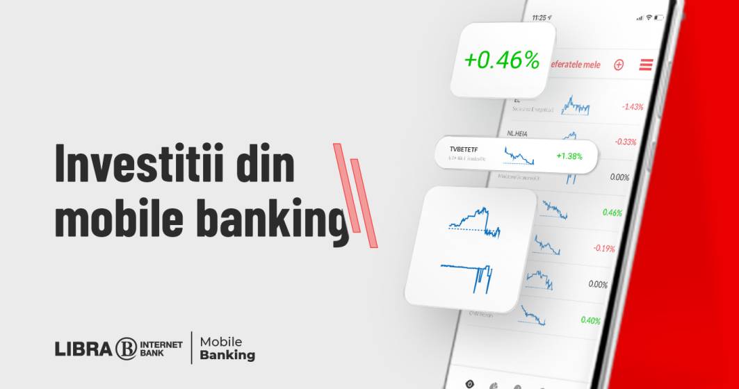 Imagine pentru articolul: Libra Internet Bank, premieră pentru banking-ul românesc: clienții vor putea tranzacționa acțiuni pe TradeVille direct din aplicația de mobile banking
