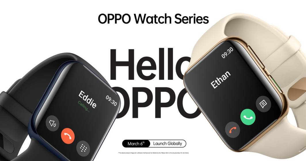 Imagine pentru articolul: Noul smartwatch al Oppo e aproape identic cu Apple Watch