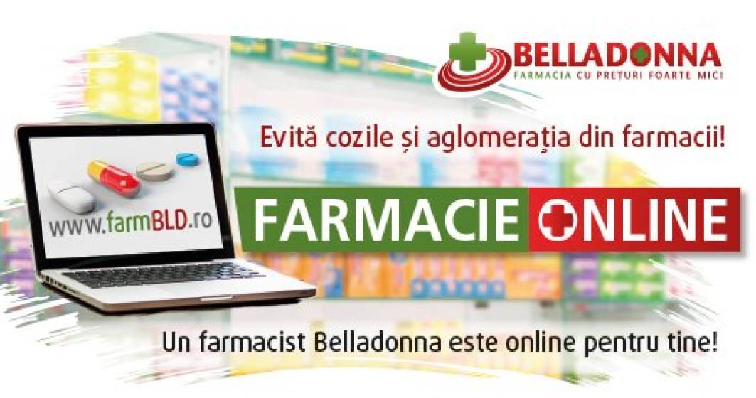 Imagine pentru articolul: Lanțul de farmacii Belladonna lansează o platformă online