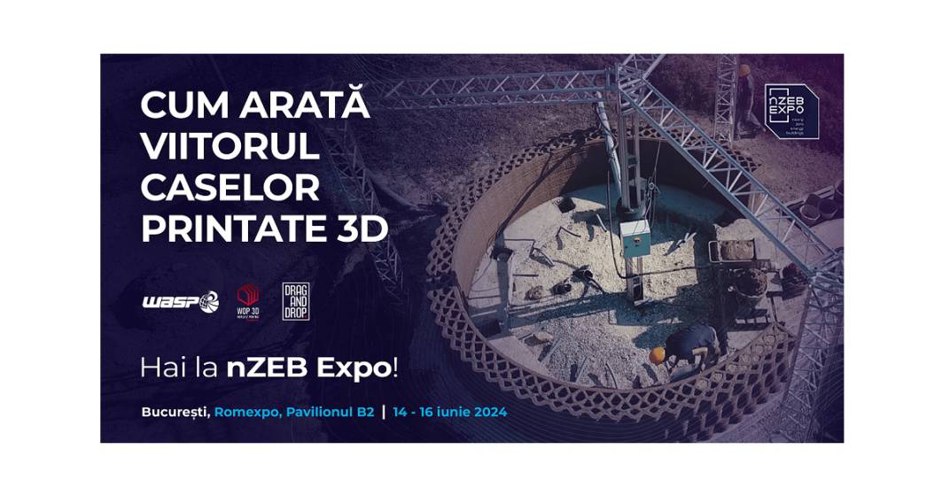 Imagine pentru articolul: nZEB Expo își deschide porțile vineri, 14 iunie. În premieră în România - cea mai mare imprimantă 3D va printa în timp real o structură de casă