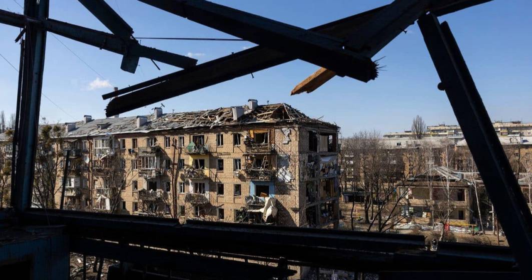 Imagine pentru articolul: Kievul a fost bombardat în timpul vizitei secretarul general al ONU