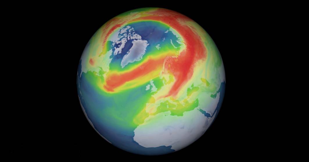 Imagine pentru articolul: Gaură în stratul de ozon, de trei ori mai mare decât Groenlanda, deschisă deasupra Polului Nord