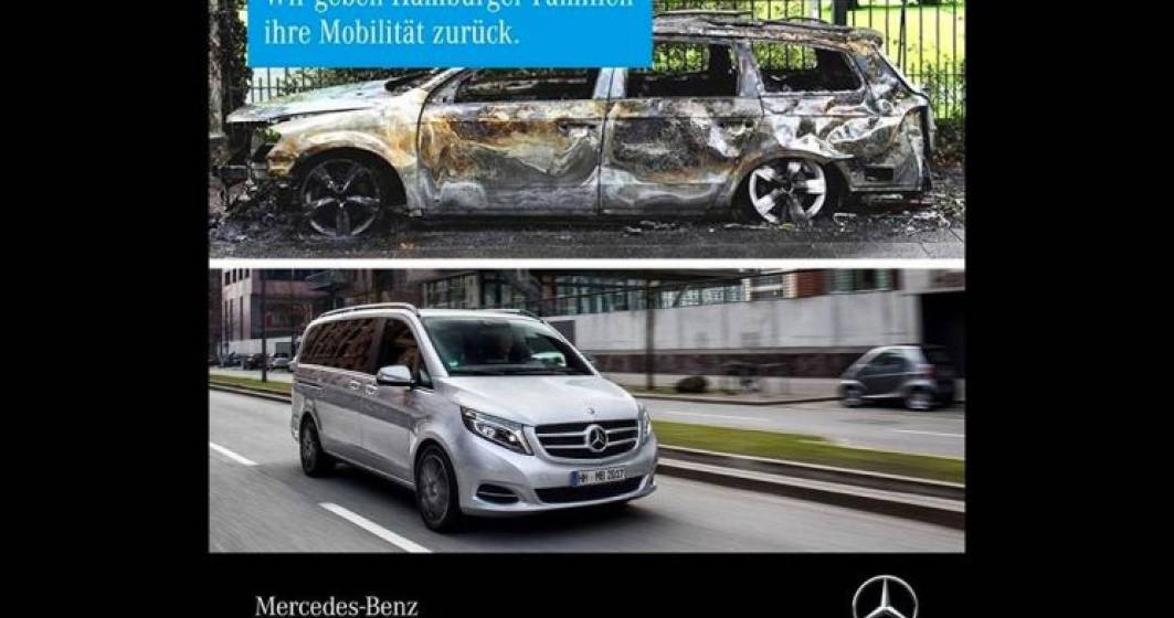 Imagine pentru articolul: Mercedes-Benz ofera masini familiilor afectate de actele de vandalism de la Summit-ul G20