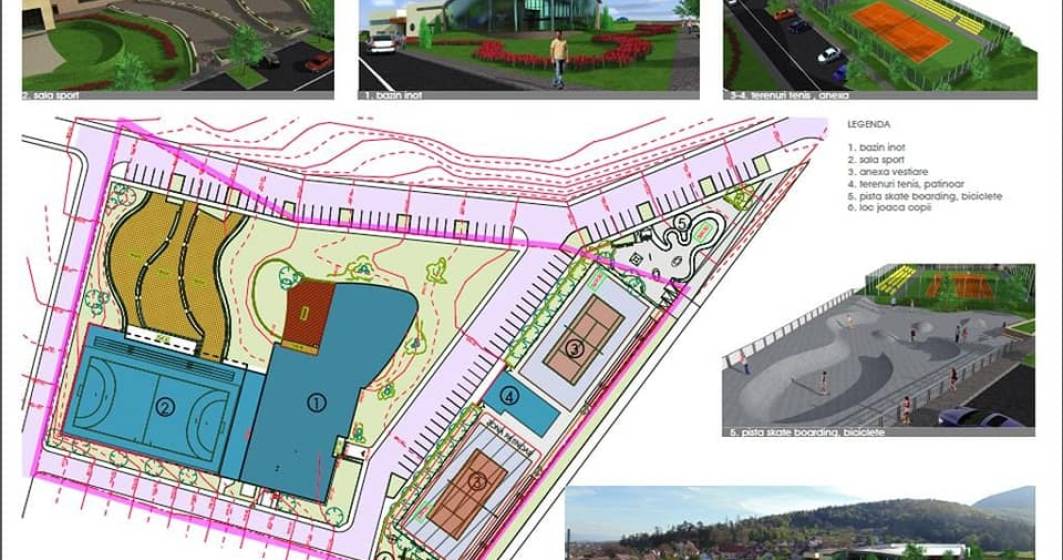 Imagine pentru articolul: Un parc sportiv modern, cu piscine acoperite și patinoar, va fi construit la Codlea, în județul Brașov