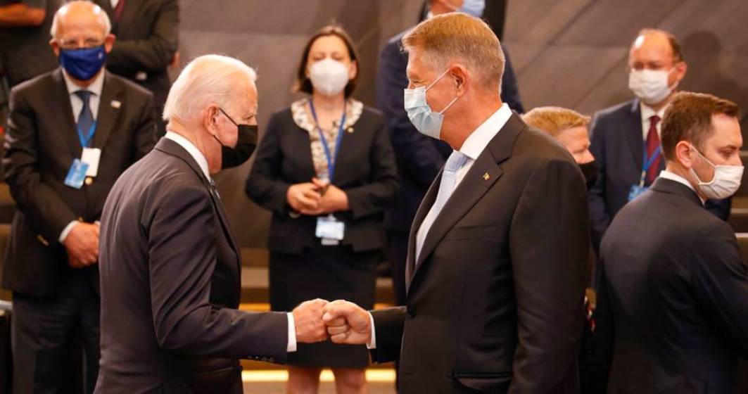 Imagine pentru articolul: Klaus Iohannis, la Summitul NATO: L-am invitat pe președintele Joe Biden în România