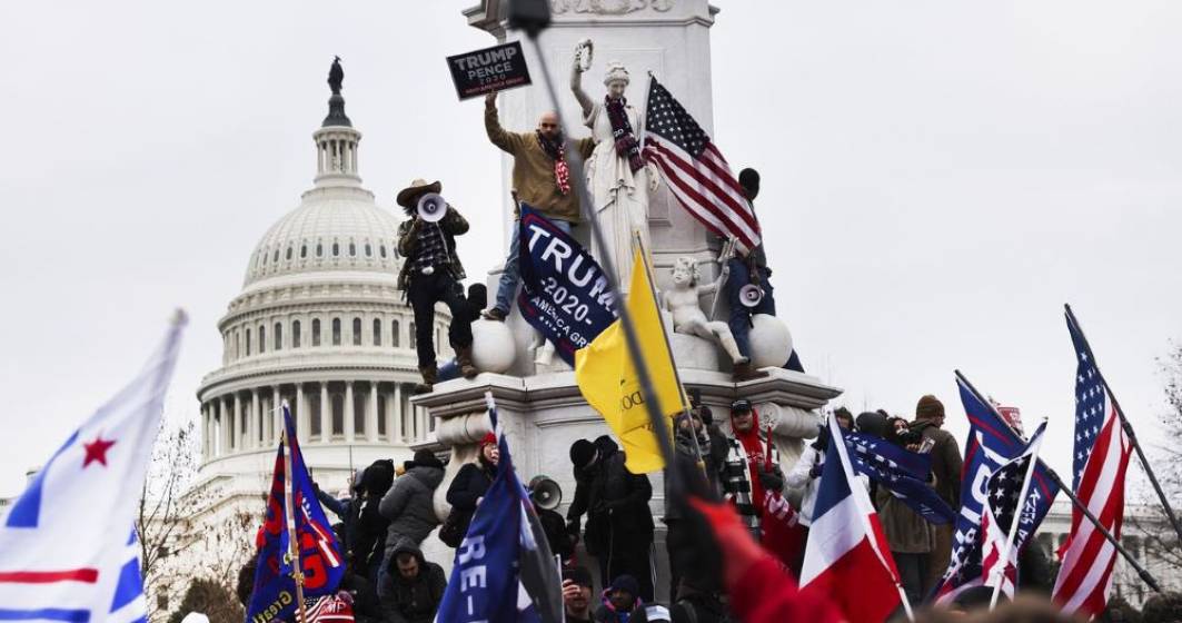 Imagine pentru articolul: Manifestanți pro-Trump, arestați și inculpați pentru asediul Capitoliului