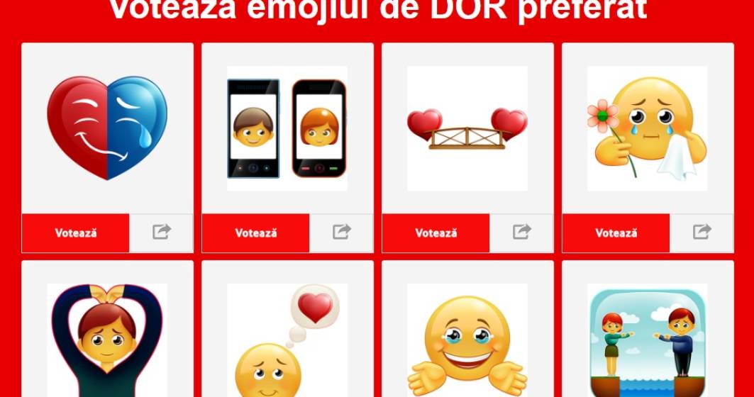 Imagine pentru articolul: Emoji "made in Romania" - Vodafone va crea emoji-ul "dor"