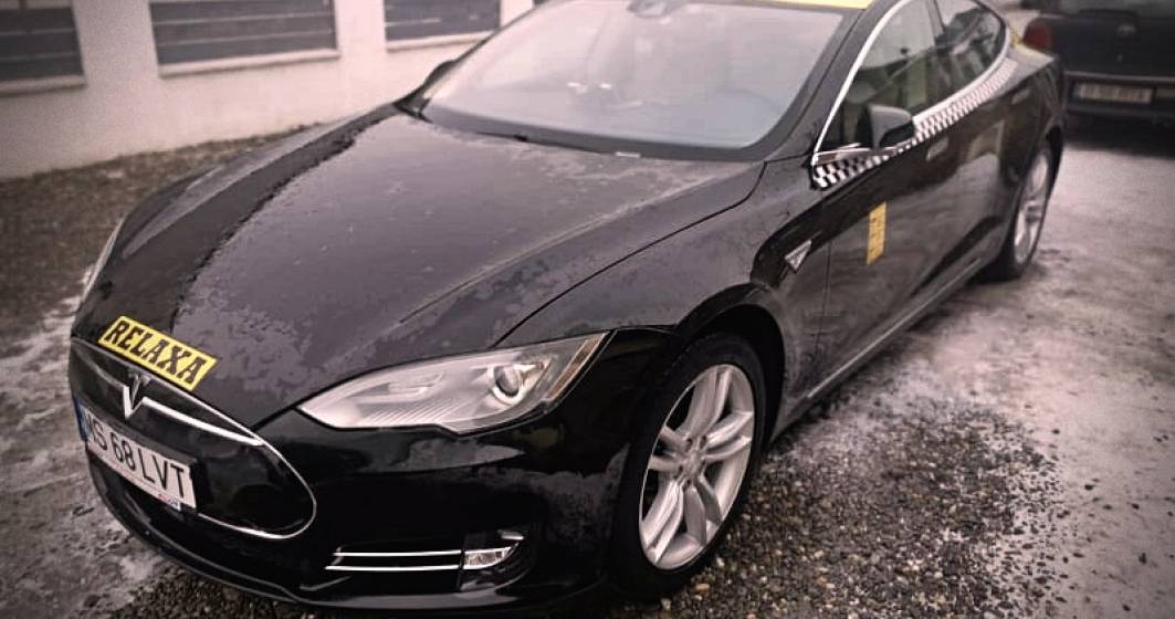 Imagine pentru articolul: Un roman a decis sa faca taxi cu o Tesla Model S